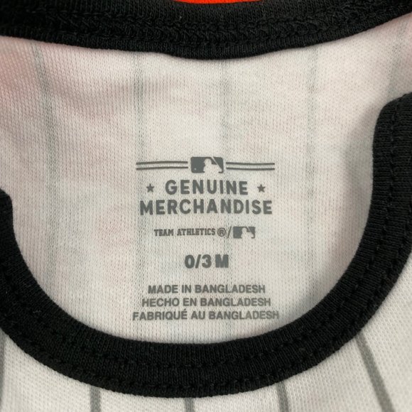 Baltimore Orioles White Orange Black Infant Baby Girl Bodysuits 0-3M 3-6M 18M - Picture 7 of 15